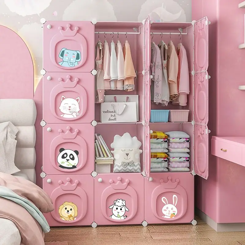 Modern Children's Wardrobe: Folding Plastic Collapsible Storage Box Closet 3 Modern Children's Wardrobe: Folding
  Plastic Collapsible Storage Box Closet - Image 3