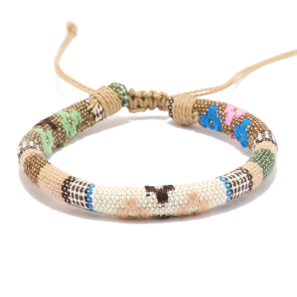 12Pcs Bohemian Surfer Bracelet Set: Braided Boho Summer Handmade Jewelry 4 12Pcs Bohemian Surfer Bracelet Set:
  Braided Boho Summer Handmade Jewelry - Image 4