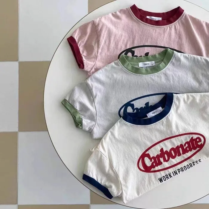 Fashion
  Letter Print Baby T Shirts: Infant Casual Tops Loose Summer Tee