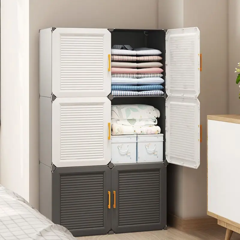 Household Collapsible Wardrobe: Multifunctional Dustproof Plastic Storage 2 Household Collapsible Wardrobe:
  Multifunctional Dustproof Plastic Storage - Image 2