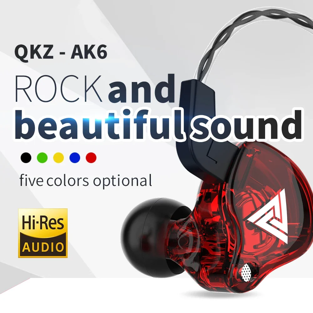 QKZ AK6 Wired Earbuds: Hand-Free Headphones w/ Mic for Gaming & Sport 2 QKZ AK6 Wired Earbuds:
  Hand-Free Headphones w/ Mic for Gaming & Sport - Image 2