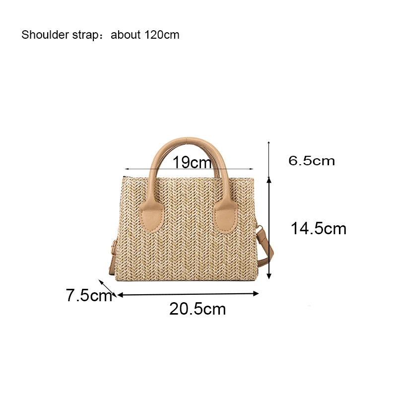 Grass Woven Crossbody Bag: Japanese Flower Handbag, Fashion Shoulder Bag 6 Grass Woven Crossbody Bag: Japanese
  Flower Handbag, Fashion Shoulder Bag - Image 6