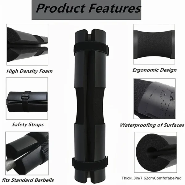 Barbell
  Shoulder Pad: Thickened Non-slip Squat/Dumbbell Neck Support - Image 5