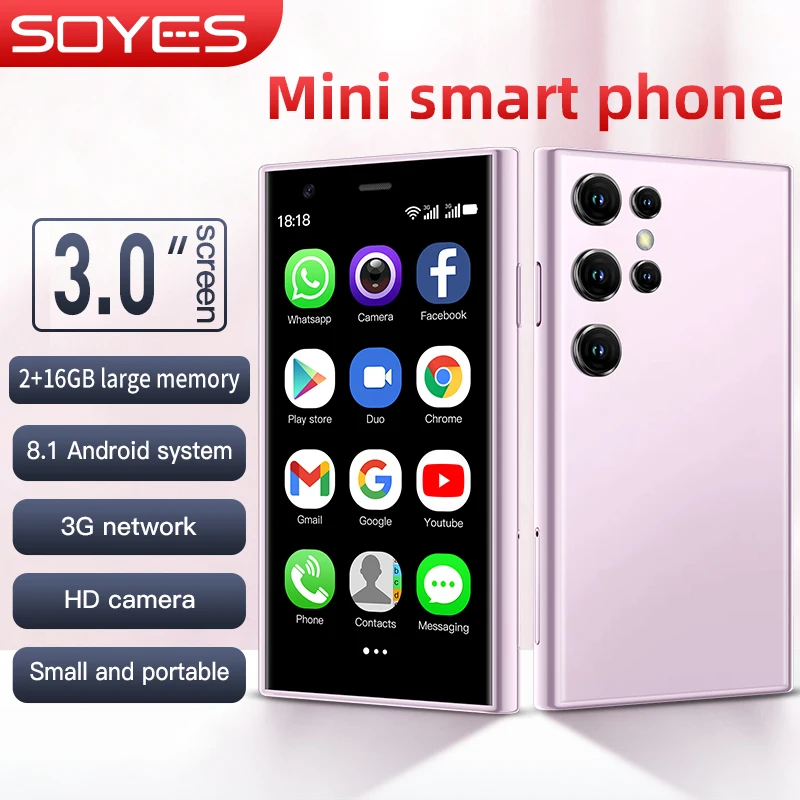 SOYES S23 Pro Mini Phone: 3.0" Display, 3G Network, 2GB+16GB Android 3 SOYES S23 Pro
  Mini Phone: 3.0" Display, 3G Network, 2GB+16GB Android - Image 3