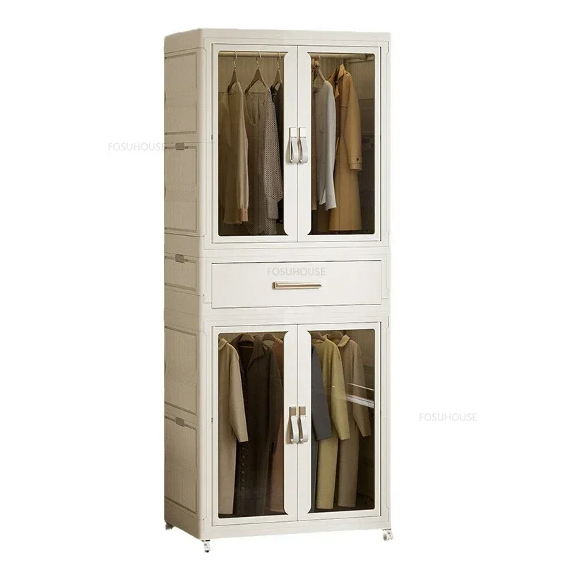 Simple Folding Wardrobe: Multi-layer Dustproof Partition Closet Storage 2 Simple Folding Wardrobe: Multi-layer
  Dustproof Partition Closet Storage - Image 2