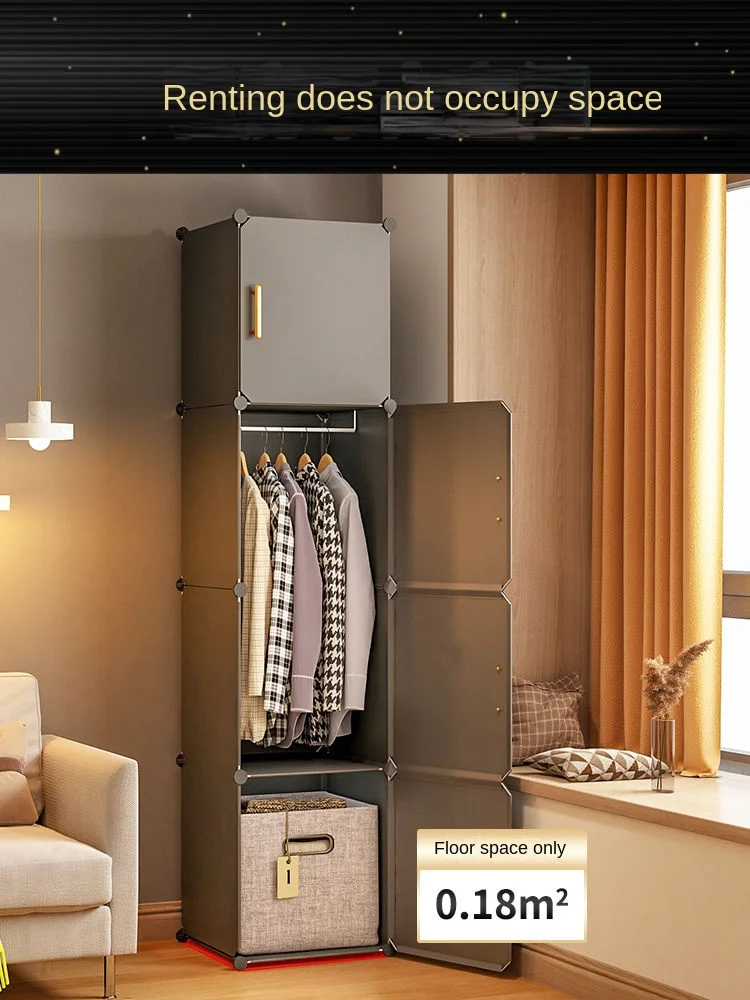 Folding Wardrobe: Plastic Collapsible Sturdy Cube Storage Closet Furniture 4 Folding Wardrobe: Plastic Collapsible
  Sturdy Cube Storage Closet Furniture - Image 4