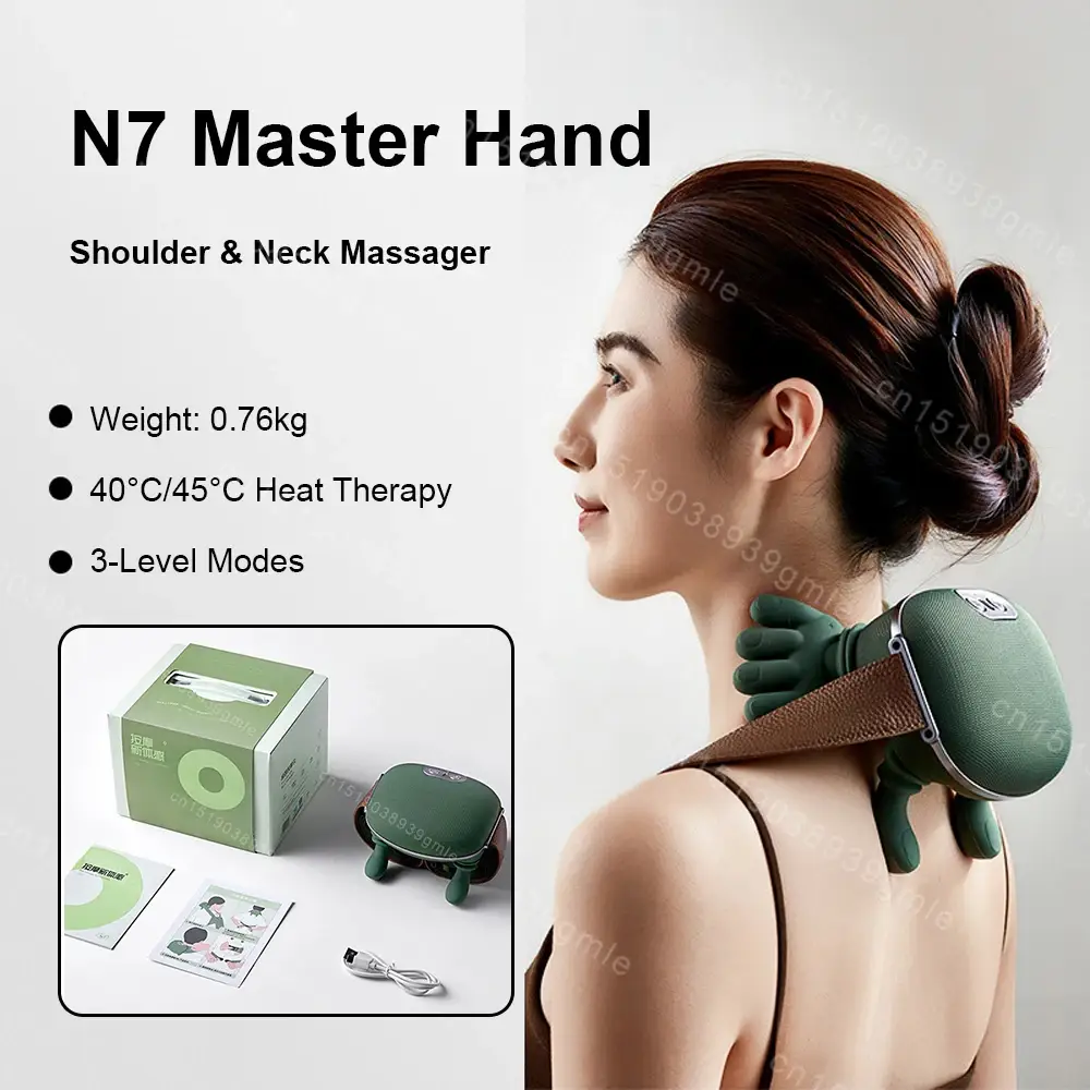 Deep Tissue Shiatsu Neck & Shoulder
  Massager - Bionic Heat, 3-Level Relief