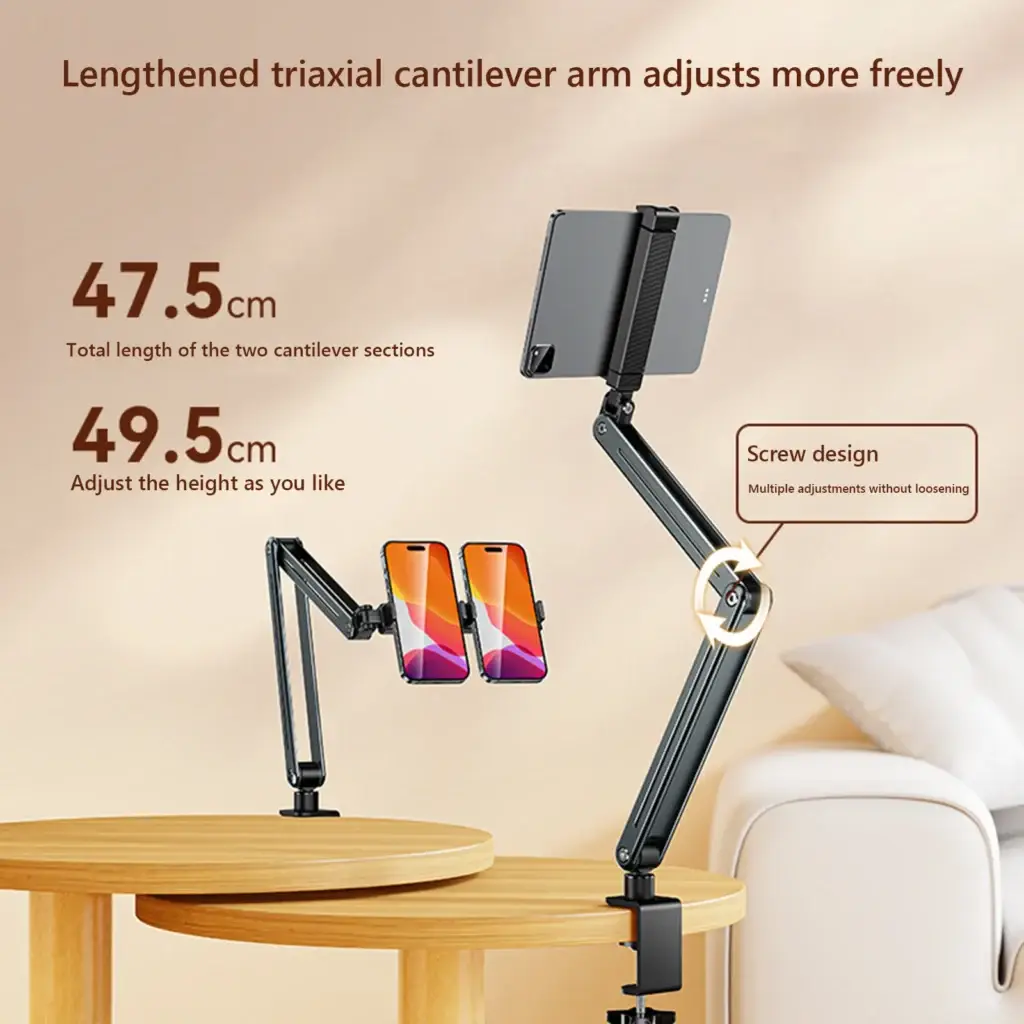 Foldable Tablet & Phone Stand: 360°
  Rotation for iPad, iPhone & Switch