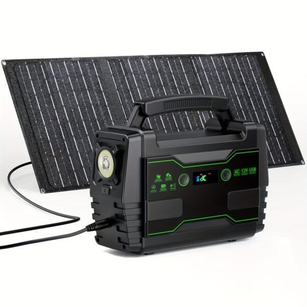 Portable Power Station (200W/300W Peak):
  Solar Generator 110V AC Outlet - Image 12
