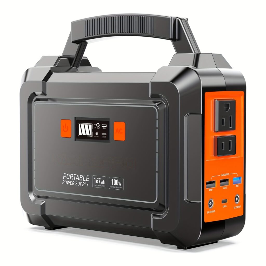 Portable Power Station (200W/300W Peak):
  Solar Generator 110V AC Outlet