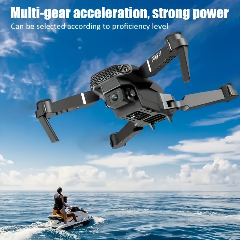 E88 Foldable RC Drone with Camera, APP Control, Real-Time Video (2 Batteries) 6 E88 Foldable RC Drone with Camera, APP
  Control, Real-Time Video (2 Batteries) - Image 6