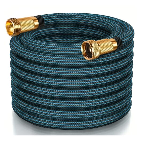 100ft Heavy-Duty Garden Hose: Solid
  Brass, Non-Expandable, Leakproof - Image 3