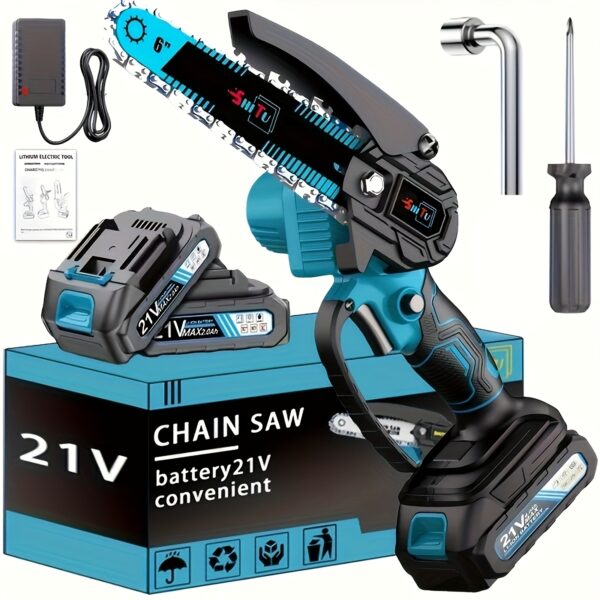 Mini Cordless Chainsaw: Portable,  Rechargeable for Garden Trimming & Tree Care - Image 8
