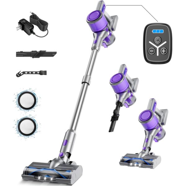 Cordless Stick Vacuum: 45kPa Power,
  Anti-Tangle, Lightweight for Pet Hair - Image 5