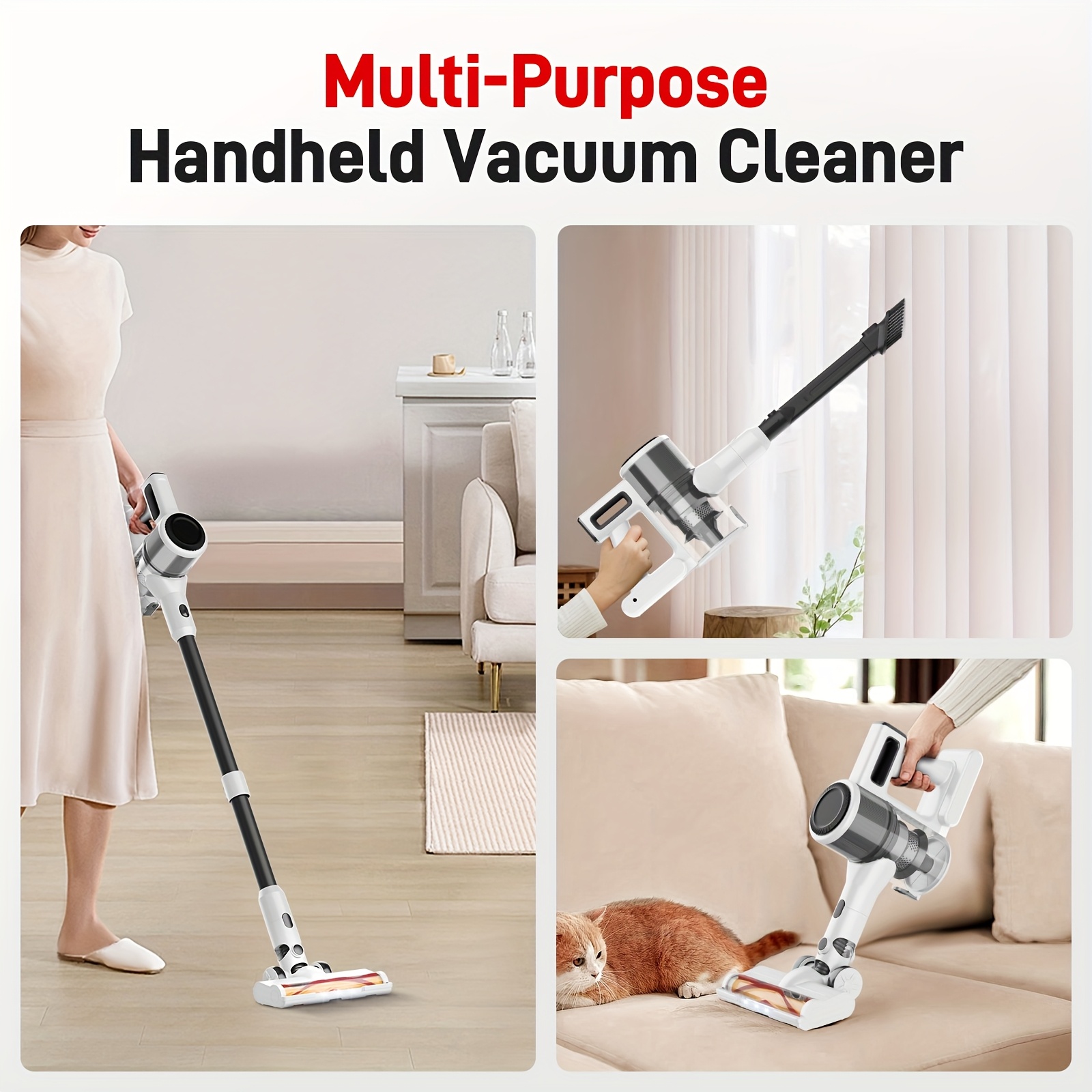 Cordless Stick Vacuum: 45kPa Power, Anti-Tangle, Lightweight for Pet Hair 12 Cordless Stick Vacuum: 45kPa Power,
  Anti-Tangle, Lightweight for Pet Hair - Image 12