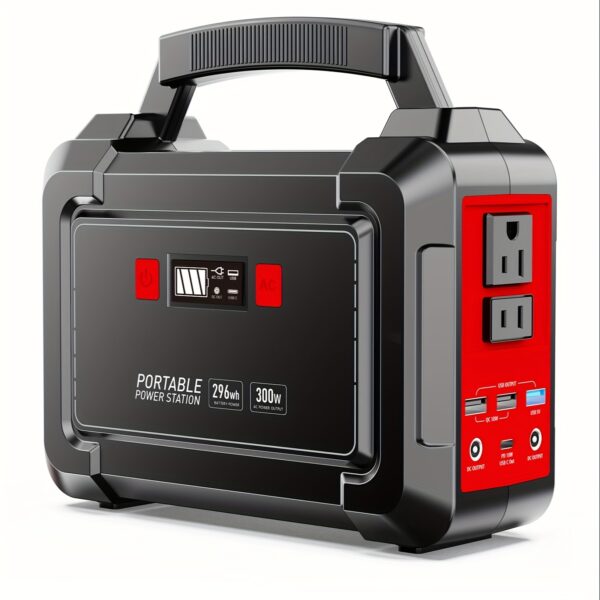 Portable Power Station (200W/300W Peak):
  Solar Generator 110V AC Outlet - Image 4