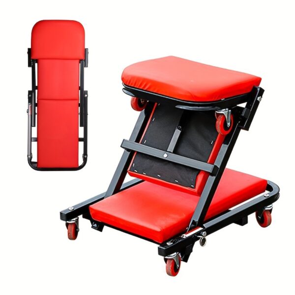 Foldable Z-Crawler 2-in-1 Seat: 36 Inch,
  300 lb Capacity, Garage Creeper - Image 3