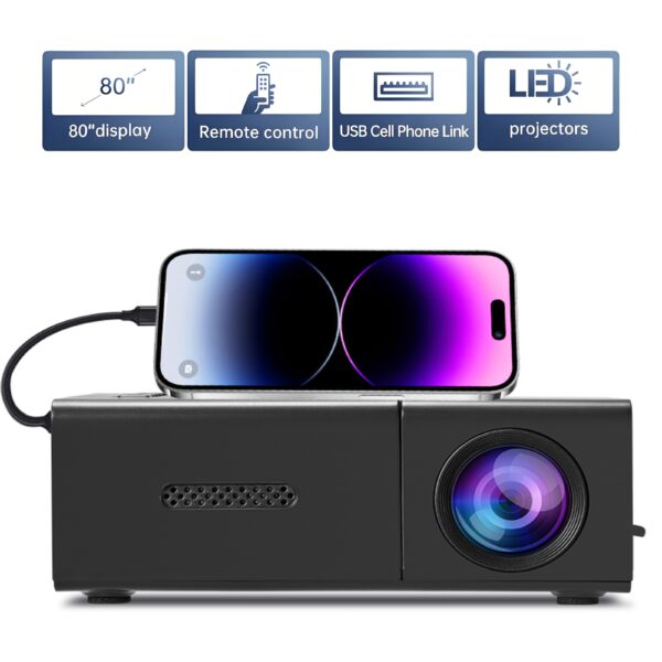 Full HD 1080P Portable Mini Projector for
  iOS/Android/PS4 (Remote Incl.) - Image 4