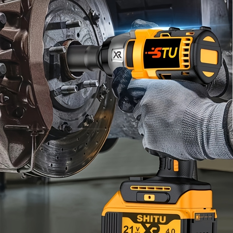 21V Brushless Cordless Impact Wrench Kit:
  4000mAh Battery & Toolbox