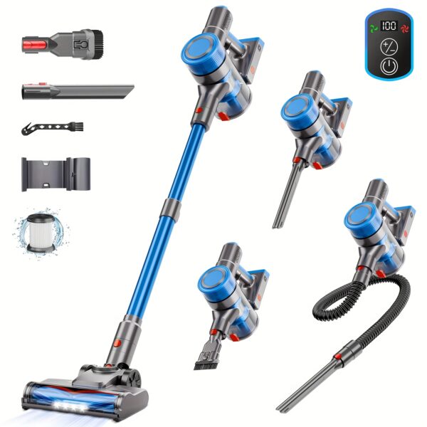 Cordless Stick Vacuum: 45kPa Power,
  Anti-Tangle, Lightweight for Pet Hair - Image 7