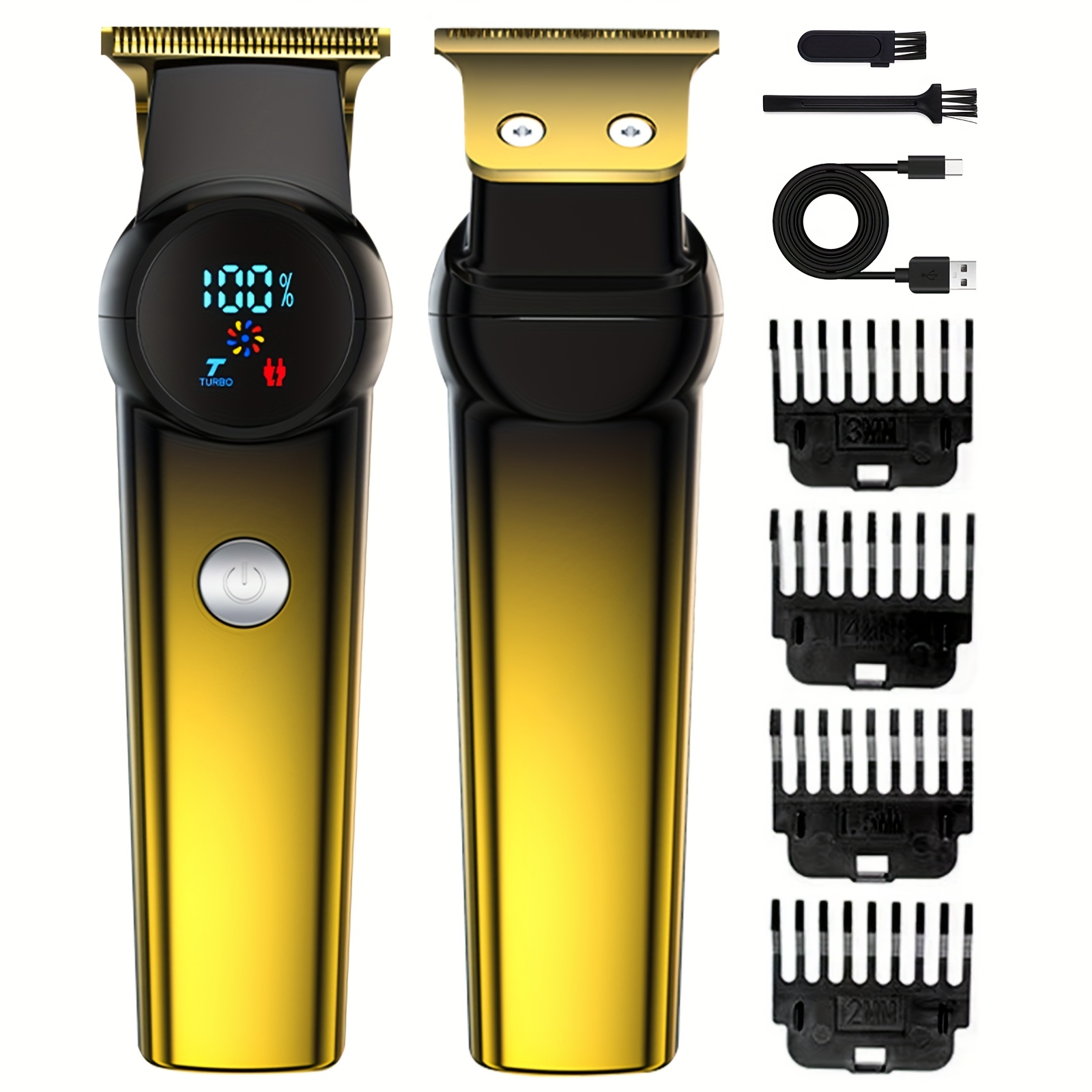 Professional Golden Hair Clipper & Trimmer Set for Men (3-Piece) 3 Professional Golden Hair Clipper &
  Trimmer Set for Men (3-Piece) - Image 3