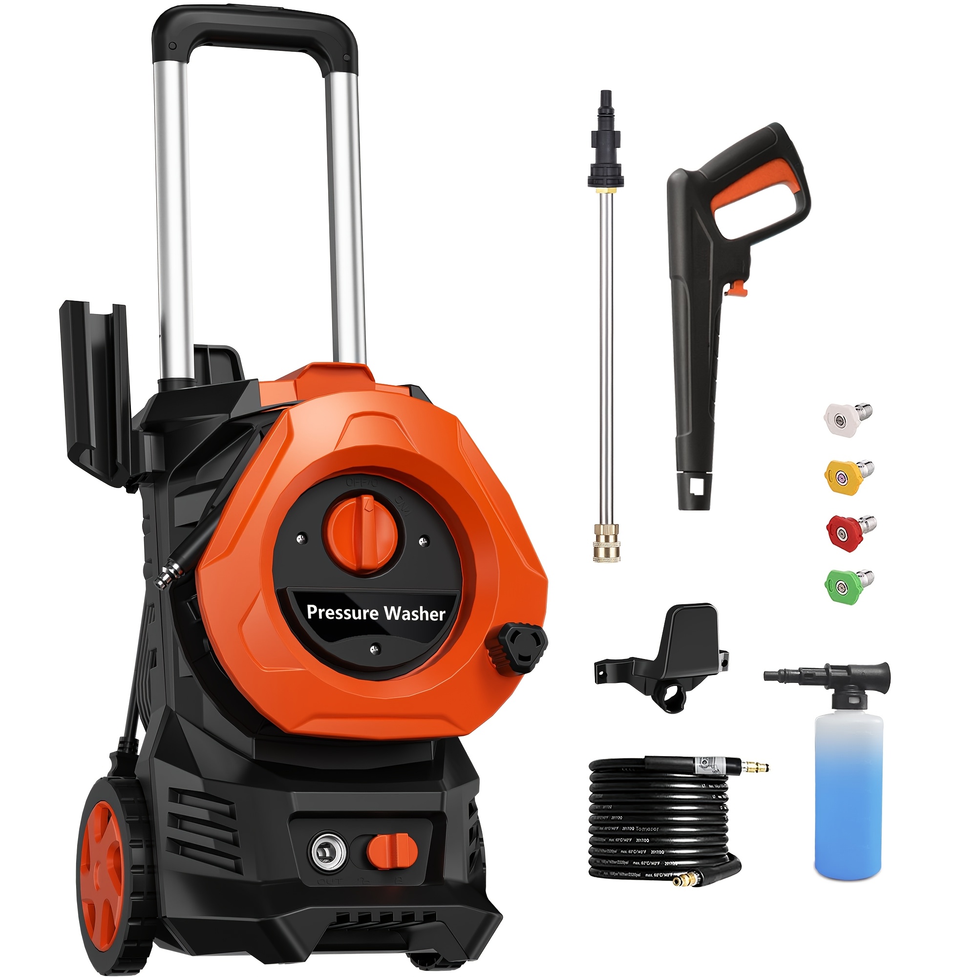 4800PSI Electric Pressure Washer: 25FT Hose, Foam Cannon, 4 Nozzles 5 4800PSI Electric Pressure Washer: 25FT
  Hose, Foam Cannon, 4 Nozzles - Image 5