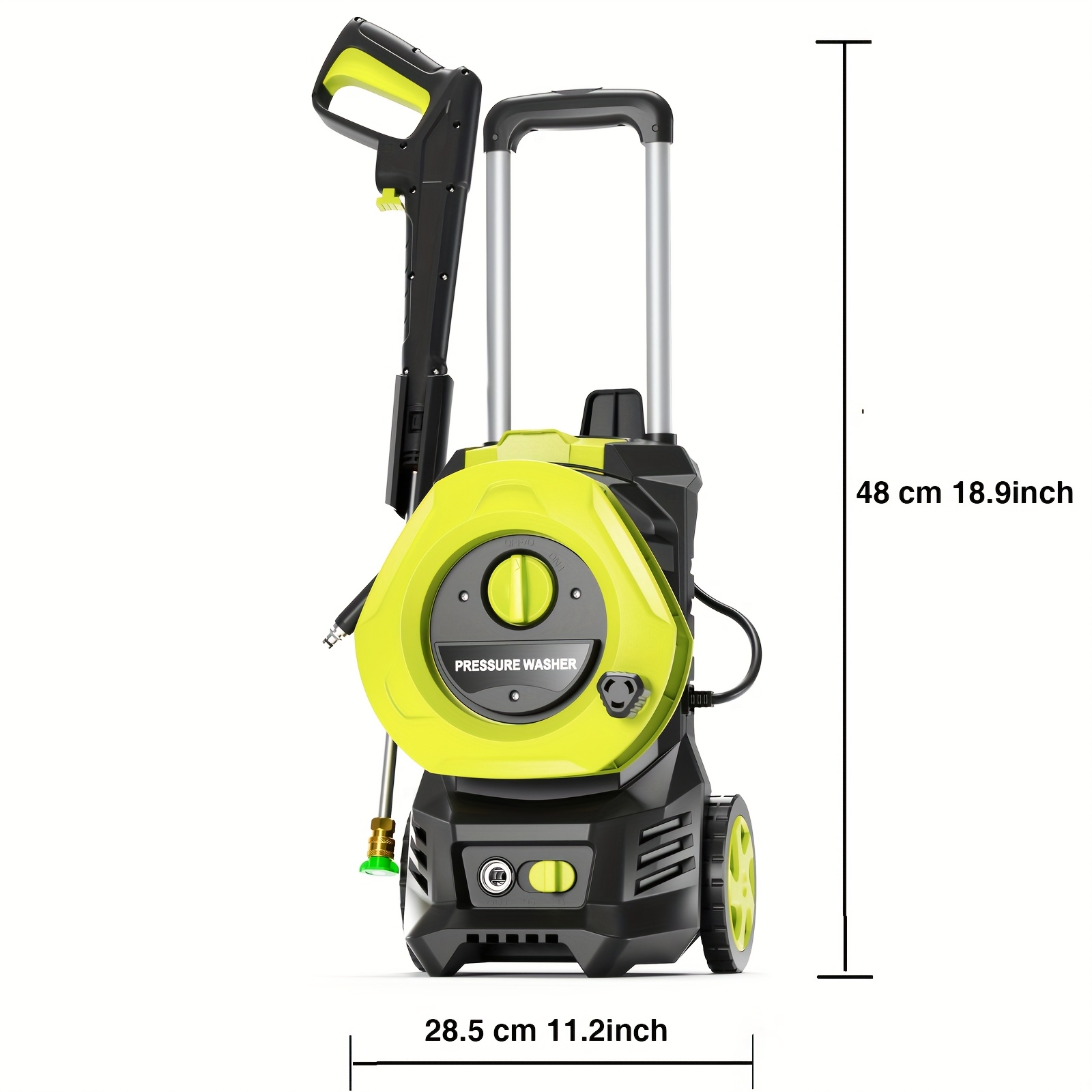4800PSI Electric Pressure Washer: 25FT Hose, Foam Cannon, 4 Nozzles 4 4800PSI Electric Pressure Washer: 25FT
  Hose, Foam Cannon, 4 Nozzles - Image 4