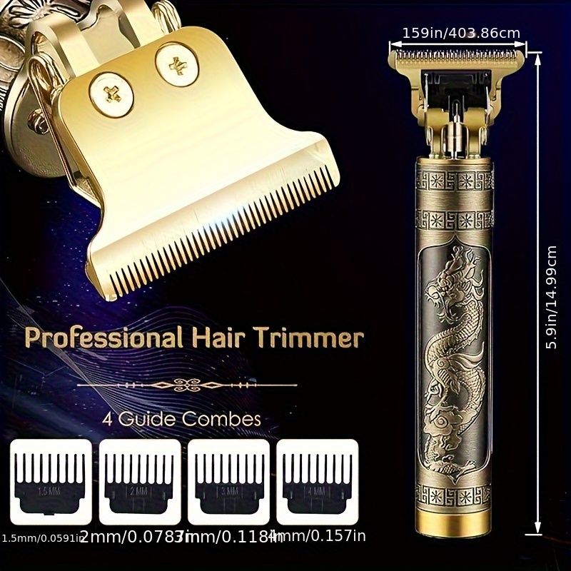 Professional Golden Hair Clipper & Trimmer Set for Men (3-Piece) 13 Professional Golden Hair Clipper &
  Trimmer Set for Men (3-Piece) - Image 13