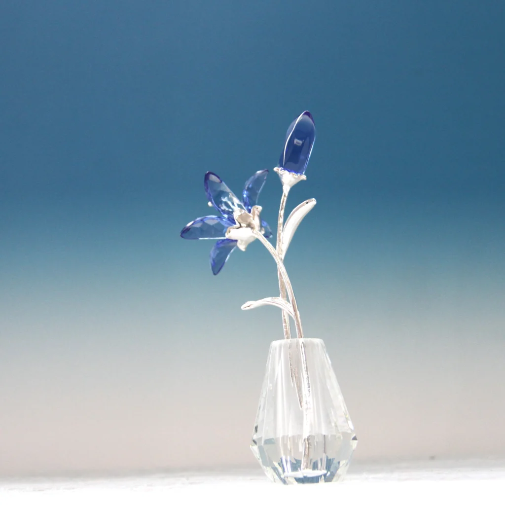 K9 Crystal Flower Figurine - Feng Shui
  Home Decor & Unique Gift