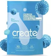Creatine Monohydrate Gummies:
  Blue Raspberry, Anti-Melting (90 ct)