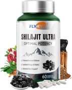 Flynew Shilajit Ultra Optimal
  Potency w/ L-Arginine (60 Caps)