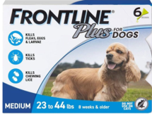 Frontline Plus for Medium Dogs
  23-44 LBs (6 Doses)