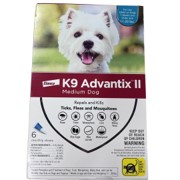 K9 Advantix II for Medium Dogs
  11-20lbs (6 Doses)