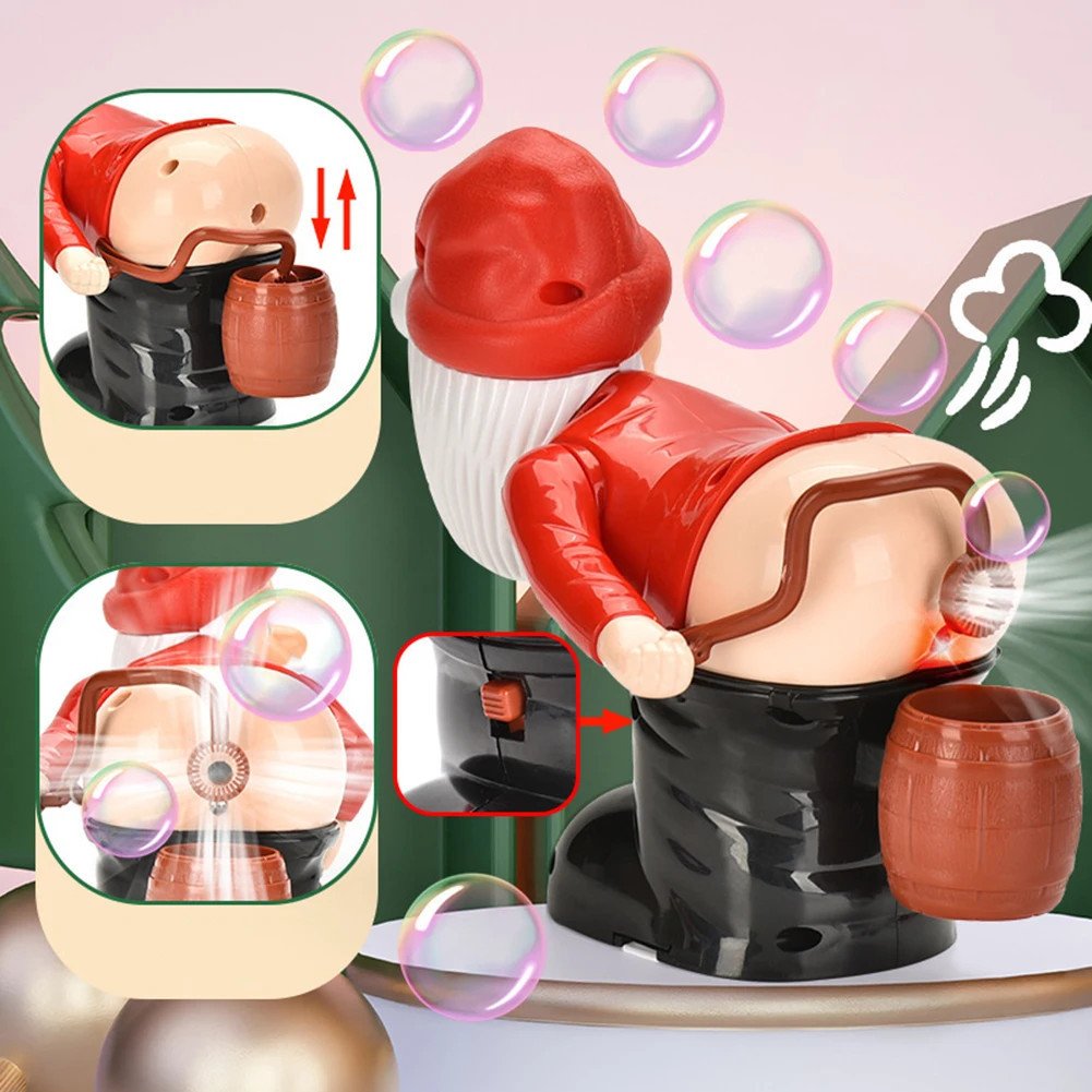 Santa Claus Bubble Machine: Battery-Powered Christmas Toy for Kids 2 christmas-santa