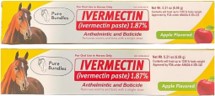 Ivermectin Paste Dewormer:
  Apple Flavored (2 Tubes, 6.08g)