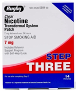 Rugby Nicotine Patch Step 3:
  7MG Transdermal System (14 Patches)