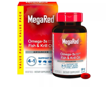 MegaRed Omega-3 Fish Oil
  500mg: 6X Absorption (80 Softgels)
