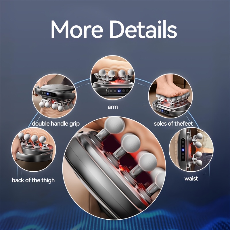 Electric Massager  for Back, Neck & Leg Pain Relief (Shiatsu Handheld) 3 Electric
  Massager  for Back, Neck & Leg Pain
  Relief (Shiatsu Handheld) - Image 3