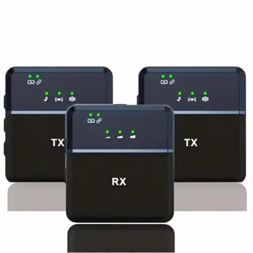 Crystal-Clear Audio Anywhere: The Ultimate Dual Wireless Mic System Unleash the full potential of your content with the SX9 Dual Wireless Microphone System. Engineered for the modern creator, this complete kit delivers pristine, broadcast-quality audio for vlogging, live streaming, and professional video recording on all your devices—iPhone, Android, PC, and cameras. With two transmitters and a single receiver, it’s the versatile audio solution built for solo presentations, dynamic interviews, and collaborative projects. Professional-Grade Features for Flawless Content Creation: Unmatched 360° Intelligent Noise Reduction: Focus on what matters—your voice. Our advanced noise-cancelling technology creates a virtual "audio bubble," actively eliminating background noise like traffic, crowds, and wind. Ensure every word is captured in stunning HD clarity, whether you're filming on a busy street or live streaming from a home office. Complete Dual-Mic Kit for Ultimate Flexibility: The included 2 wireless microphones + 1 receiver setup is perfect for one-on-one interviews, dual-host podcasts, or simply having a backup ready to go. Record two separate audio tracks or blend them into one—the power is in your hands. Universal Compatibility, Effortless Setup: True plug-and-play simplicity. Connect the compact receiver directly to your iPhone, smartphone, PC, or camera (DSLR, mirrorless, or camcorder) with the included cables (USB-C, Lightning, 3.5mm TRS). No confusing drivers or complex pairing required. Start recording professional audio in seconds. All-Day Power & Portable Design: Built for marathons, not sprints. Enjoy extended recording sessions with long-lasting battery life in both transmitters and the receiver. The sleek, lightweight design is made for creators on the move, fitting seamlessly into any gear bag. Ideal For: YouTube vloggers, TikTok/Instagram Reel creators, live streamers on Twitch or Facebook, podcasters, online educators, and documentary filmmakers. The SX9 isn't just a wireless microphone for iPhone; it's a professional audio upgrade that builds audience trust and engagement through superior sound. Ready to transform your audio? Add the SX9 Dual Wireless Microphone System to your cart now!