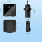 Wireless Microphone F11-2 for YouTube | 30H Charging Case + Noise Cancelling