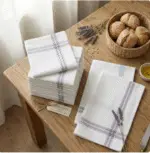 12 Pack Cotton Handkerchiefs | Mens Striped Hankies | Eco Friendly Reusable Tissues - Image 2