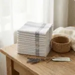 12 Pack Cotton Handkerchiefs | Mens Striped Hankies | Eco Friendly Reusable Tissues - Image 3