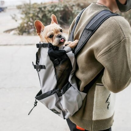 Dog carrier backpack breathable pet travel bag for small dogs