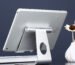 Adjustable tablet stand holding an iPad on a desk