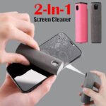 Phone screen cleaner portable spray and wipe kit for all devices
